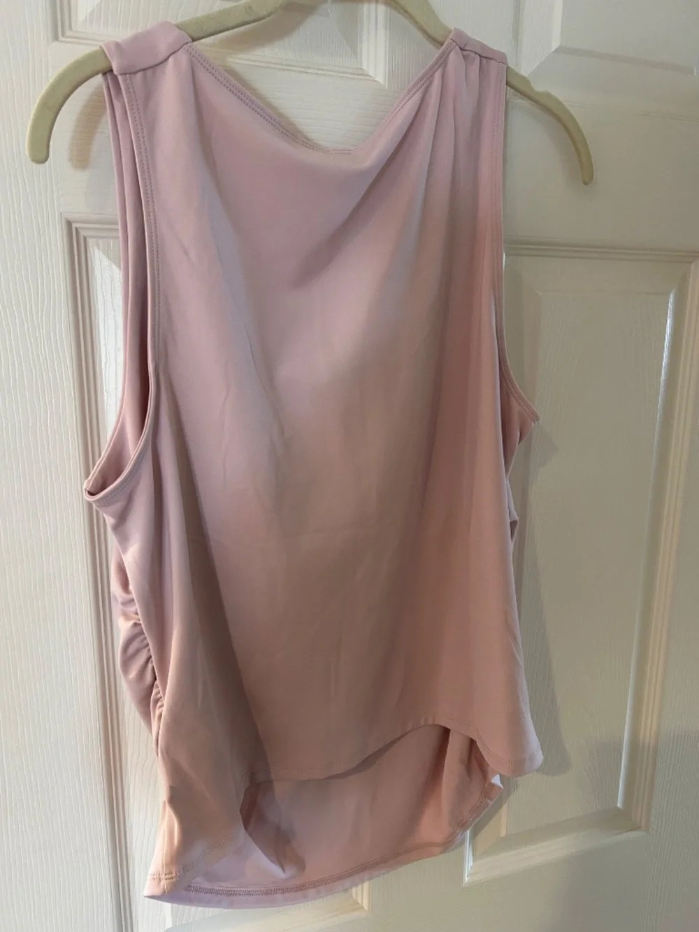 NWT H & M Ruched Pink Tank Top Size Large - Picture 3 of 3